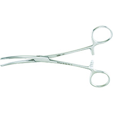MILTEX ROCHESTER-CARMALT Forceps, 6-1/2" (165mm), curved. MFID: 7-172