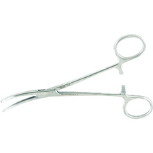 MILTEX CRILE Forceps, 6-1/4" (160mm), curved. MFID: 7-48