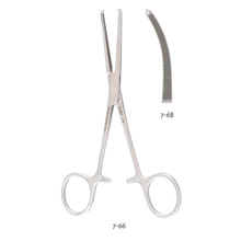 MILTEX KOCHER Forceps 1 X 2 teeth, 5-1/2", curved. MFID: 7-68