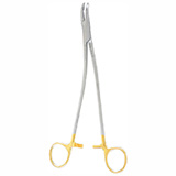 MILTEX STRATTE Needle Holder, 9" (22.9cm), serrated jaws, 2600 teeth PSI, Carb-N-Sert, Tungsten Carbide. MFID: 8-102TC