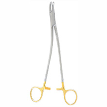 MILTEX STRATTE Needle Holder, 9" (22.9cm), serrated jaws, 2600 teeth PSI, Carb-N-Sert. MFID: 8-102TC