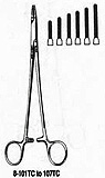 MILTEX RYDER Needle Holder, 8" (20.3cm), serrated jaws, 4000 teeth PSI, Carb-N-Sert. MFID: 8-105TC