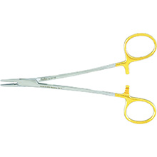 MILTEX CRILE-WOOD Needle Holder, 6" (152mm), Tungsten Carbide, Serrated Jaws. MFID: 8-50TC