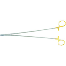 MILTEX CRILE-WOOD Needle Holder, 12" (30.5cm), serrated jaws, 2600 teeth PSI, Carb-N-Sert. MFID: 8-57TC