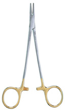 MILTEX CRILE-WOOD Quick Release Needle Holder, 7-1/4" (185mm), serrated jaws, 4000 teeth per square inch, Tungsten Carbide. MFID: 8-751TC