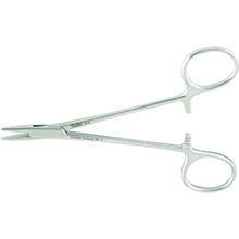 MILTEX HALSEY Needle Holder, 5-1/4" (133mm), smooth jaws. MFID: 8-8