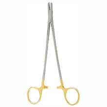 MILTEX NEW ORLEANS Needle Holder, 7" (180mm), Tungsten Carbide, serrated jaws. MFID: 8-81TC