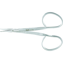 MILTEX Reeh Stitch Scissors, Sharp Pointed Tips, Small Hook On 1 Blade, Ribbon Style Handles, 3-3/4". MFID: 9-115
