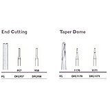 MILTEX Tungsten Carbide Bur, Taper Dome, Friction Grip (10/pk). MFID: DFG1171