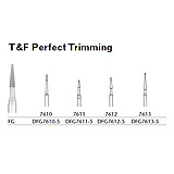 MILTEX Trimming & Finishing Bur, Perfect Trimming, 7613, Friction Grip, 19 mm long. MFID: DFG7613-5