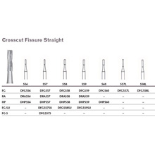 MILTEX Tungsten Carbide Bur, Crosscut Fissure Straight, Right Angle Latch (10/pk). MFID: DRA558