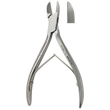 MeisterHand Nail Nipper, 6" (151mm), heavy straight jaws, double spring, stainless. MFID: MH40-227-SS
