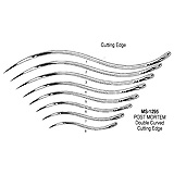 MILTEX Post Mortem Surgical Needle, Size 4, Double Curved Cutting Edge, 12/pack. MFID: MS1295-4