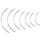 MILTEX Regular Surgeon's Needle, Size 3, 3/8 Circle Cutting Edge, 12/pack. MFID: MS140-3