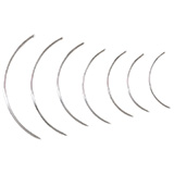 MILTEX Regular Surgeon's Needle, Size 3, 3/8 Circle Cutting Edge, 12/pack. MFID: MS140-3