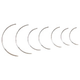 MILTEX Regular Surgeon's Needle, Size 4, 1/2 Circle Cutting Edge, 12/pack. MFID: MS192-4