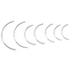 MILTEX Regular Surgeon's Needle, Size 5, 1/2 Circle Cutting Edge, 12/pack. MFID: MS192-5