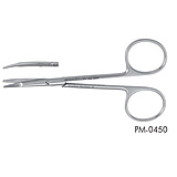 PADGETT Kilner Scissors, Curved with Flattened Blunt Tips, Length= 4-1/2" (114 mm). MFID: PM-0450