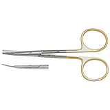 PADGETT Greenberg Par Scissors, Tungsten Carbide, Curved, 1 Serrated Blade, Length= 4-1/2" (114 mm). MFID: PM-2908
