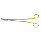 PADGETT Gorney Platysma Scissors, Saber-Back, Tungsten Carbide, Curved, 1 Serrated Blade, Length= 9" (229 mm). MFID: PM-2996