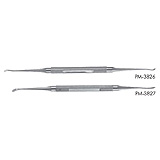 PADGETT Kleinert-Kutz Elevator & Dissector, Double-Ended, Slightly Curved Blades, Length= 7-3/4" (197 mm), Width 1= 2 mm, Width 2= 3 mm. MFID: PM-3826