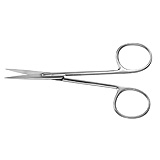 PADGETT Dahlgren Iris Scissors, Curved, Sharp, Length= 4-1/8" (105 mm). MFID: PM-4201