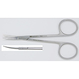 PADGETT Iris Scissors, Curved, Sharp/Blunt, Length= 4-1/2" (114 mm). MFID: PM-4249