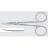 PADGETT Iris Scissors, Curved, Blunt/Blunt, Length= 4-1/2" (114 mm). MFID: PM-4250