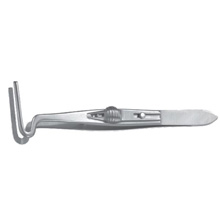 PADGETT Berke Ptosis Forceps Jaw, Longitudinal Serrations with Slide Lock, Length= 4" (102 mm), Jaw= 20 mm. MFID: PM-4323