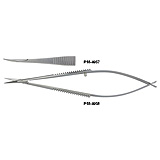 PADGETT Hood Micro Dissecting Scissors, Curved, Sharp, Length= 4" (102 mm). MFID: PM-4957