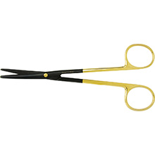 PADGETT Metzenbaum Dissecting Ceramic Scissors, SuperCut, Tungsten Carbide, Curved, L= 5-1/2" (140 mm). MFID: PM-5SC180CTC