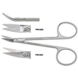 PADGETT Converse Scissors, Angled, Semi-Sharp Tips, Saber-Back Blades, Length= 4-1/4" (108 mm). MFID: PM-6451