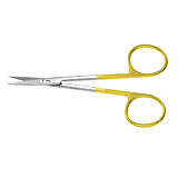 PADGETT Iris Tissue Scissors, 4-1/2" (114mm), SuperCut, Tungsten Carbide, Curved, Sharp Points. MFID: PM-6816TC