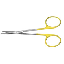PADGETT Par Tissue Scissors, SuperCut, Tungsten Carbide, Curved, Delicate, Length= 4-1/2" (114 mm). MFID: PM-6855TC