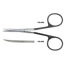 PADGETT Jabaley Scissors, Off-Set Handles, SuperCut, Curved, Semi-Sharp, Length= 4-1/2" (114 mm). MFID: PM-6862