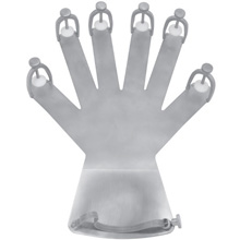 PADGETT Hand Fixation Device, Left/Right, Stainless Steel, w/Adjustable Finger & Wrist Restraints, 11-1/2" (29.2cm) x 9-1/8" (23.2cm). MFID: PM-961