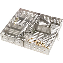 MILTEX Medium Surgical Cassette, 10 x 5 1/2 x 4 (inches), 254 x 140 x 102 (mm). MFID: STDBOM