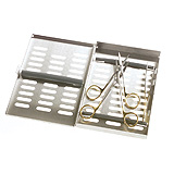 MILTEX Instrument Storage System, Slimline Series without Mat, Single Hinge Design, Size: 7 x 2-5/8 x 1. MFID: STDSL27