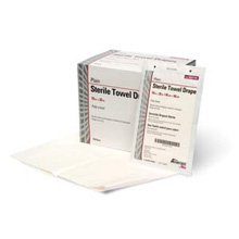 Pro Advantage Plain Sterile Towel Drape, 18" x 26", Folded To 4½" x 6½", Latex Free (LF). MFID: N207100