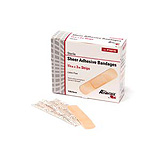 Pro Advantage Sheer Adhesive Bandage, Strips, ¾" x 3". MFID: P150145