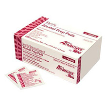Pro Advantage Alcohol Prep Pad, Sterile, Large, 1¾" x 3½". MFID: P902050