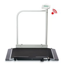 SECA 676 EMR-Validated Wheelchair Scale with Handrails & Casters (800 lbs). MFID: 6761321994