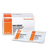 SMITH & NEPHEW UNI-SOLVE Adhesive Remover Wipes, 50/pkg, 20 pkg/cs. MFID: 402300 (USA ONLY)