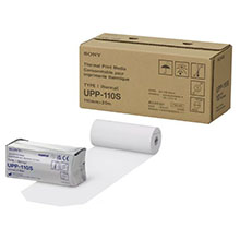 SONY A6-width black and white standard print media (type I), 10 Rolls/Box. MFID: UPP-110S