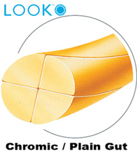 LOOK 5-0 Chromic Gut Dental Suture, 18"/45cm, C17, 12mm 3/8 Circle. MFID: 563B