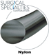 SURGICAL SPECIALTIES Nylon Suture, Monofilament, Reverse Cutting, 5-0, 18"/45cm, 13mm, 3/8. MFID: A690N