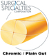 SURGICAL SPECIALTIES Chromic Gut Suture, Reverse Cutting, 4-0, 18"/45cm, 20mm, 1/2 Circle. MFID: C1643N