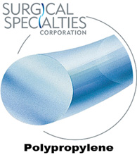 CORZA Polypropylene Suture, Blue Mono, 10-0, 12", Side Lancet, 5.51mm, 1/2. MFID: J2529N