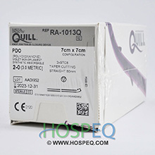 QUILL PDO Suture, Straight Taper Cutting, 2-0, 7cm x 7cm, 50mm. MFID: RA-1013Q