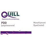 QUILL PDO Suture, Reverse Cutting, 0, 45cm x 45cm, 36mm, 1/2 Circle. MFID: RX-2068Q